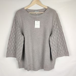 New! Ryllace Wool Blend Kimono Sleeve Sweater